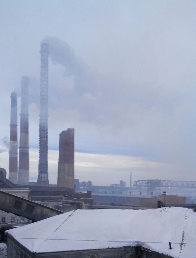 труба после падения